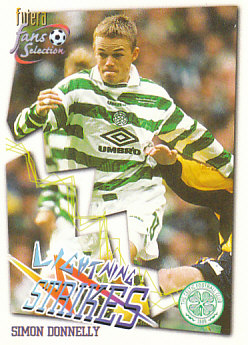 Simon Donnelly Celtic Glasgow 1999 Futera Fans' Selection #69